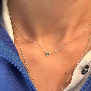 Tiffany Elsa Peretti tsavorite Necklace rare discontinued